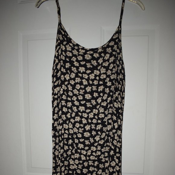 Vintage Dresses & Skirts - Vintage Floral Black Dress 3/10$🖤